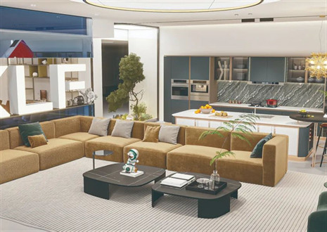 HIMALAYA居住空間設計獎丨易構(gòu)易設計&客來福：客餐廚一體化空間-無界之居