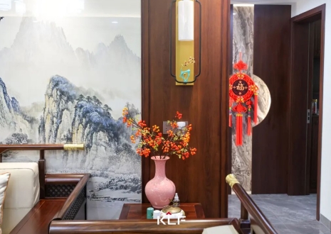 KLF全屋記丨136㎡新中式雅居，古調(diào)新彈，忘卻紛擾，呼吸著的當(dāng)代生活提案